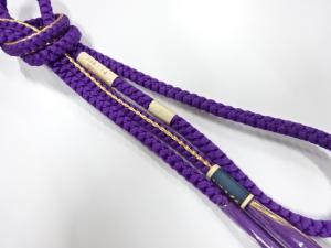 未使用品　正絹　手組帯締め